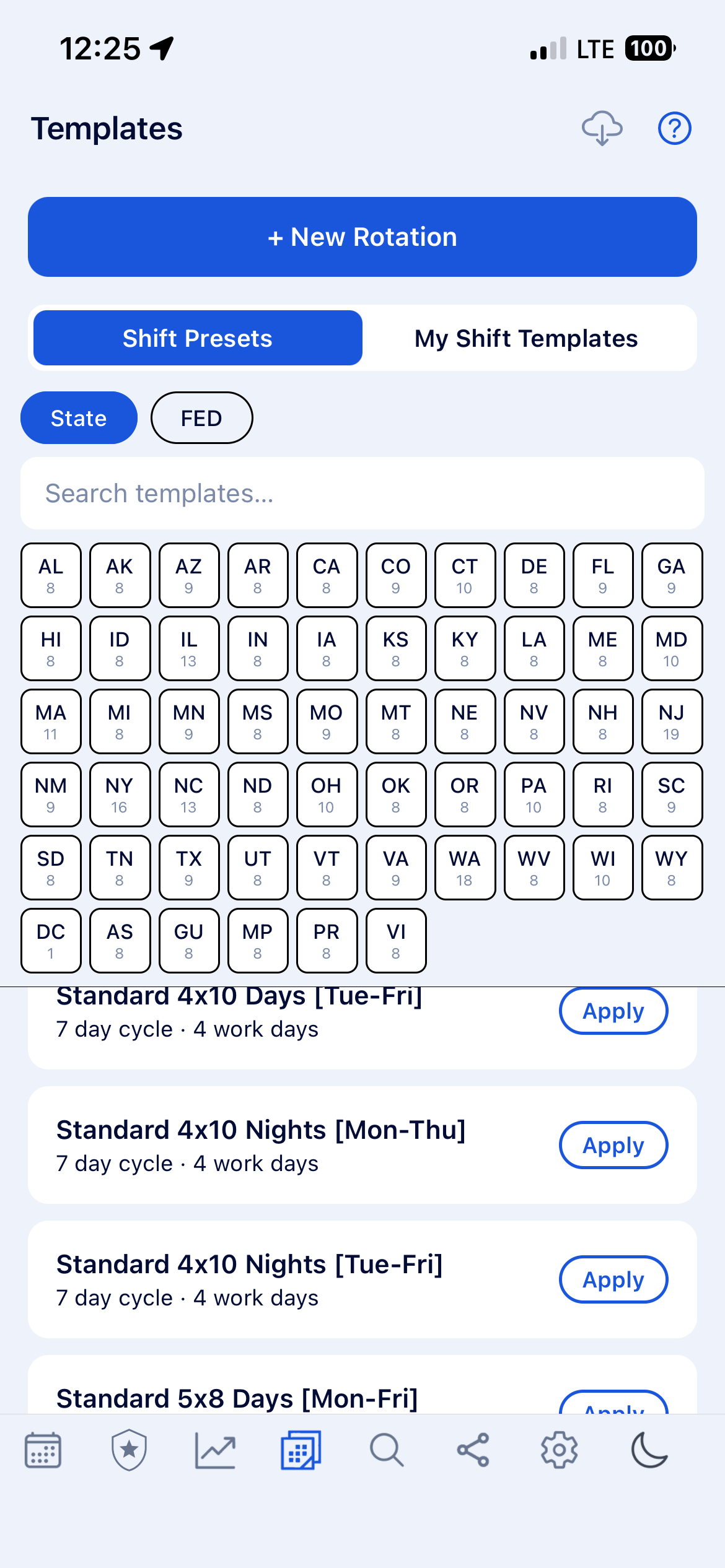 BlueShifts templates screenshot